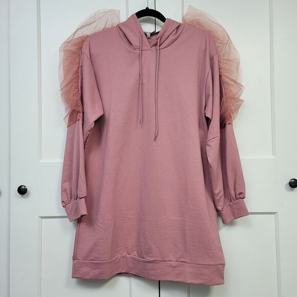 Fashion nova hooded sweatshirt dress, medium - Picture 8 of 9